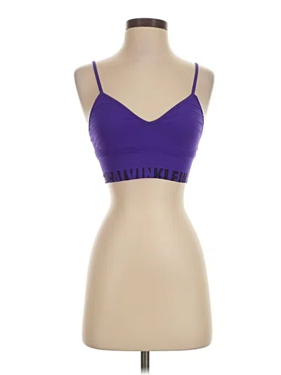 Pre-owned Calvin Klein Sports Bra In Purple