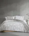 Calvin Klein Spring Branches Cotton Jacquard 3-pc. Comforter Set, King In Gray