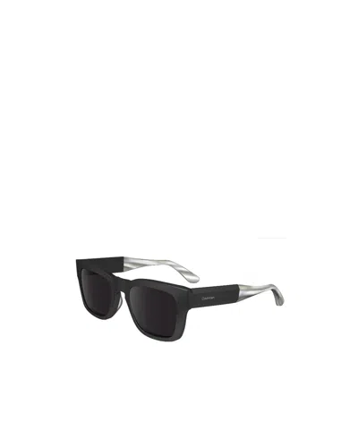 Calvin Klein Square-frame Sunglasses In Black