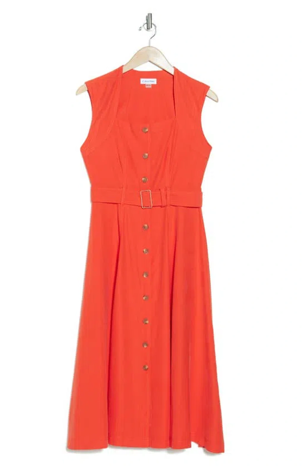 Calvin klein button front midi dress 2025