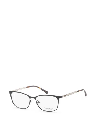 Calvin Klein Square-frame Glasses In Yellow