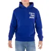 Calvin Klein Stacked Euphoric Logo Print Hoodie In Blue
