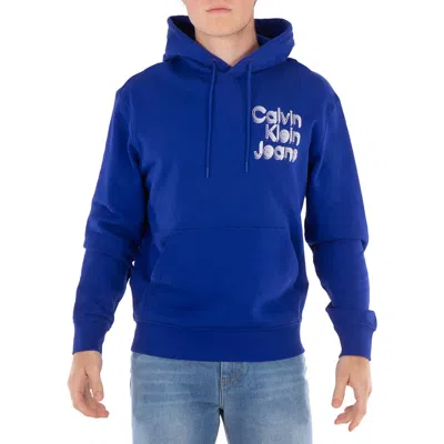 CALVIN KLEIN STACKED EUPHORIC LOGO PRINT HOODIE