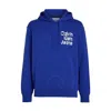 Calvin Klein Stacked Euphoric Logo Print Hoodie In Blue