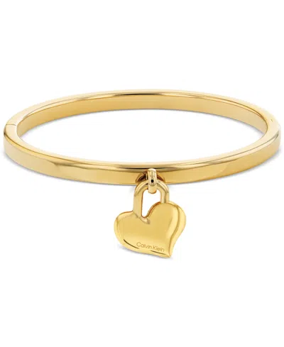 Calvin Klein Women's Minimal Heart Charm Bangle