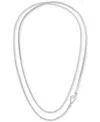 Calvin Klein Stainless Steel Mixed Chain 42" Strand Necklace In Silver