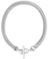 Calvin Klein Women's Bold Snake Chain Necklace In Silver