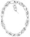 Calvin Klein Stainless Steel Statement Link Collar Necklace, 14" + 2" Extender