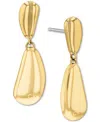 Calvin Klein Stainless Steel Structural Drop Earrings In Gold
