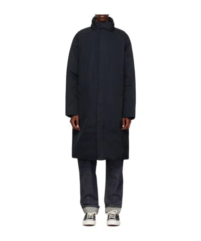 Calvin Klein Stand-collar Long-sleeved Down Jacket In Black