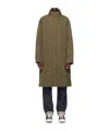Calvin Klein Stand-collar Long-sleeved Down Jacket In Green