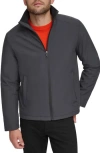 Calvin Klein Stand Collar Water Resistant Jacket In Iron