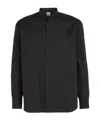 Calvin Klein Stand-up Collar Shirt In Black
