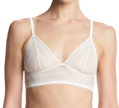 Calvin Klein Standard Ombre Triangle Bra In Ivory In Beige