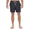 Calvin Klein Standard Uv Protected Quick Dry Swim Trunk In Black In Black
