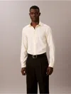Calvin Klein Steel Calvin Klein Men's Steel Solid Slim Fit Button-down Shirt In Yellow