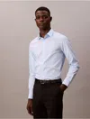Calvin Klein Steel Calvin Klein Men's Steel Solid Slim Fit Button-down Shirt
