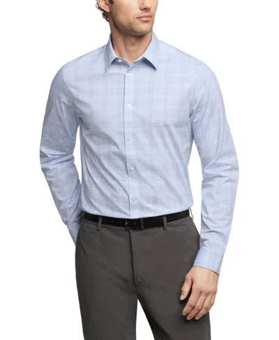Calvin Klein Steel+, Men's Regular Fit Dress Shirt In Navy