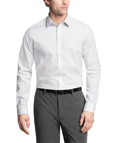 Calvin Klein Steel+, Men's Slim Fit Dress Shirt In Grey