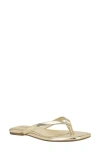 Calvin Klein Stelea Flip Flop In Gold