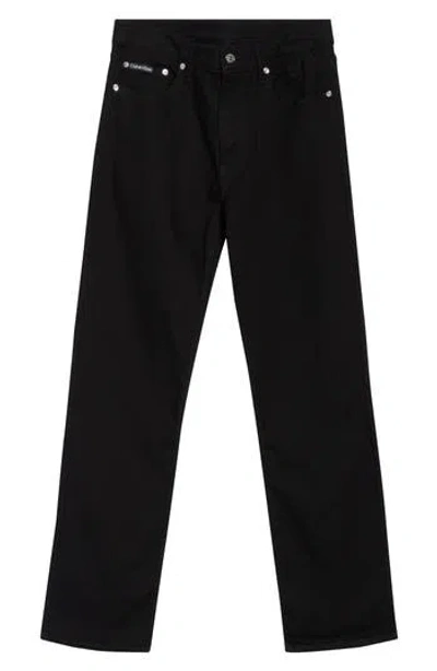 Calvin Klein Straight Jeans In Black