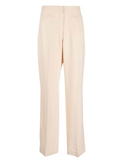 Calvin Klein Straight-leg Cut Trousers In Neutrals