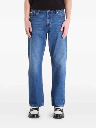 Calvin Klein Straight-leg Jeans In Blue