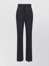 Calvin Klein Straight Leg Trousers With Belt Loops And Pockets In Black