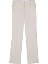 Calvin Klein Straight-leg Trousers With Subtle Branding Detail In Neutral