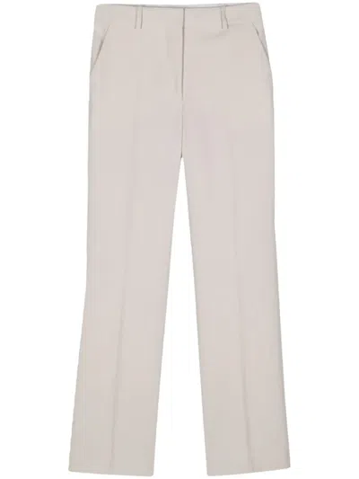 CALVIN KLEIN STRAIGHT-LEG TROUSERS WITH SUBTLE BRANDING DETAIL
