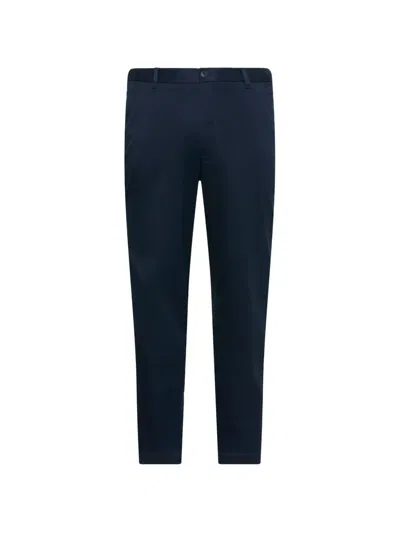 Calvin Klein Straight-leg Chino Trousers In Blue