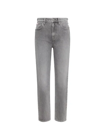 Calvin Klein Straight-leg Jeans In Gray