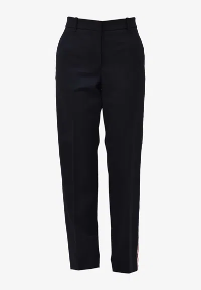 Calvin Klein Straight-leg Tailored Pants In Blue