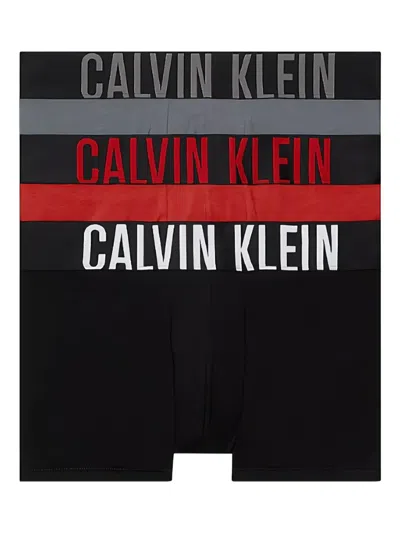 Calvin Klein Stretch-cotton Boxers Set In Black