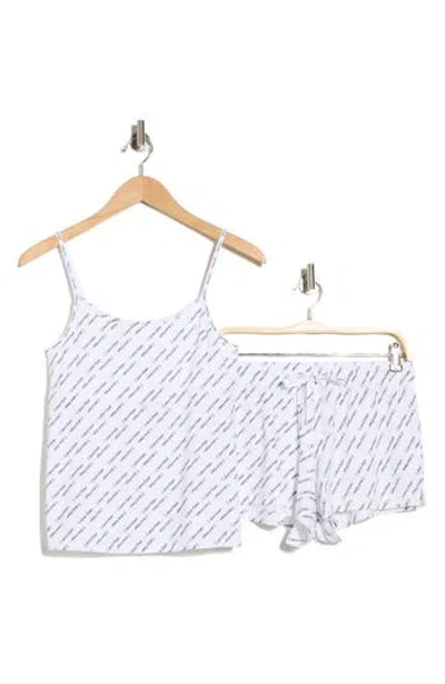Calvin Klein Stretch Cotton Camisole & Shorts Pajamas In White