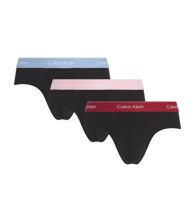 Calvin Klein Stretch-cotton Hip Briefs In Multi