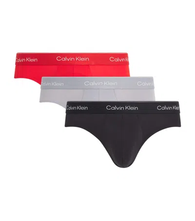 Calvin Klein Stretch Cotton Icon Hip Briefs In Multi
