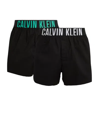 Calvin Klein Stretch-cotton Intense Power Boxer Shorts In Black