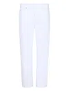 Calvin Klein Stretch-cotton Pants In White