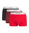 Calvin Klein Stretch Cotton Relaxed Icon Boxers In Multi