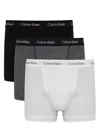 Calvin Klein Stretch-cotton Trunks In Black