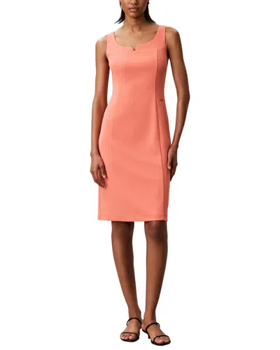 Calvin Klein Stretch Crepe Mini Dress In Animal Print