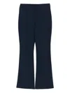 Calvin Klein Straight Pant Flared Leg In Blue