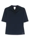 Calvin Klein Stretch-design Polo Top In Blue