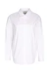 Calvin Klein Stretch Poplin Relaxed Shirt In White