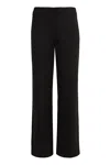 Calvin Klein Stretch Viscose Trousers In Black