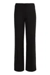 Calvin Klein Stretch Viscose Trousers In Black
