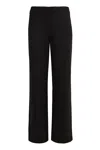 Calvin Klein Stretch Viscose Trousers In Black
