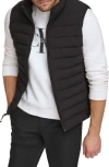 Calvin Klein Stretch Water Resistant Puffer Vest In Ebony