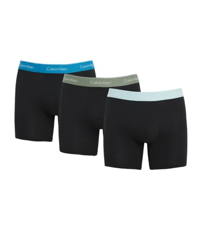 Calvin Klein Stretch-cotton Icon Boxer Briefs In Black